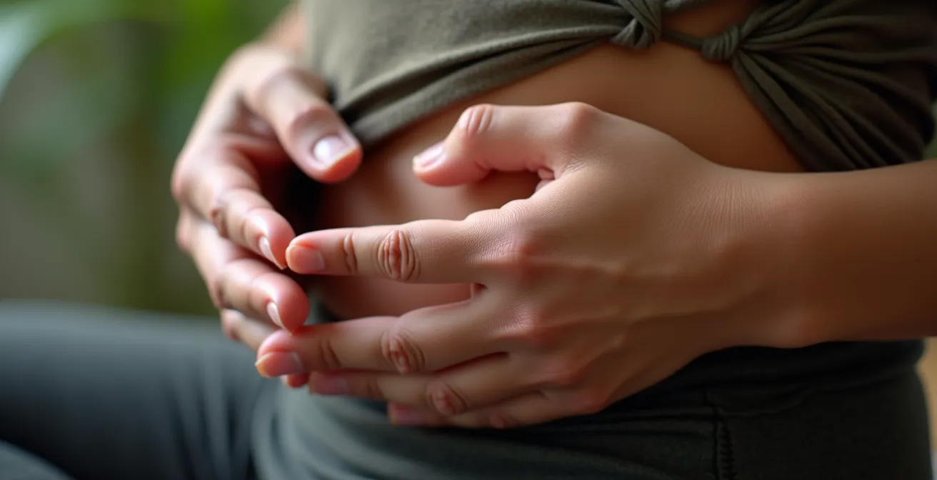 Grafische Darstellung der Box-Breathing-Technik mit einem Quadrat, das die vier Phasen des Atmens visualisiert: Einatmen, Halten, Ausatmen, Halten.