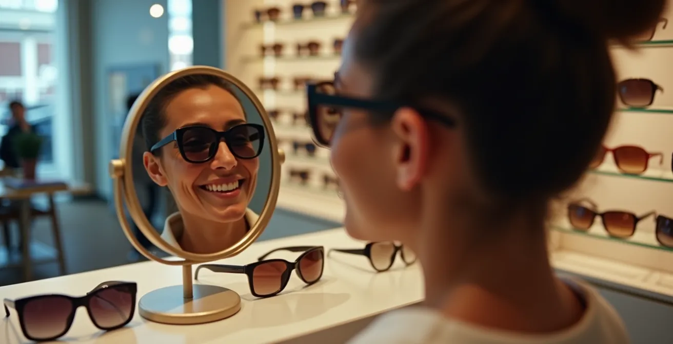 Verschiedene Gesichtsformen und passende Sonnenbrillenmodelle