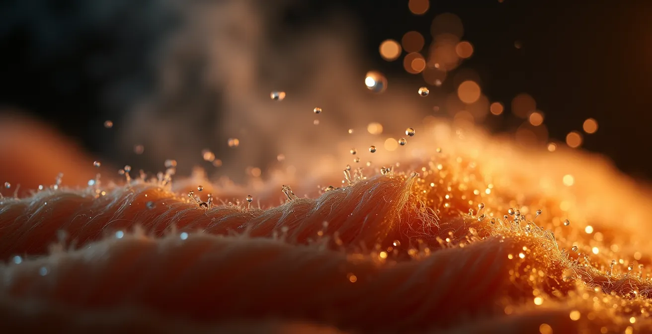 Wärmebehandlung mit Handtuch für bessere Maskenwirkung