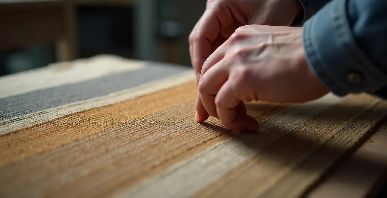 Detailaufnahme einer Qualitätsprüfung in deutscher Manufaktur