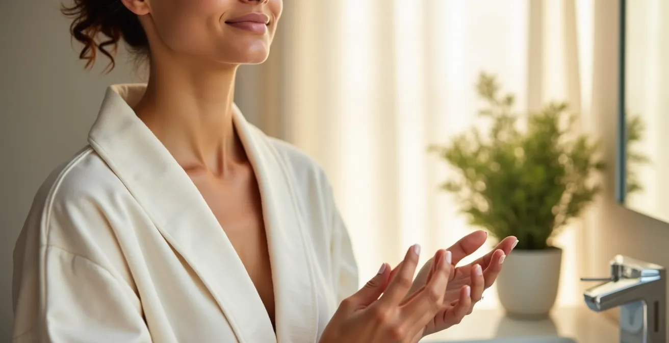 Achtsames Hautpflege-Ritual als meditativer Moment
