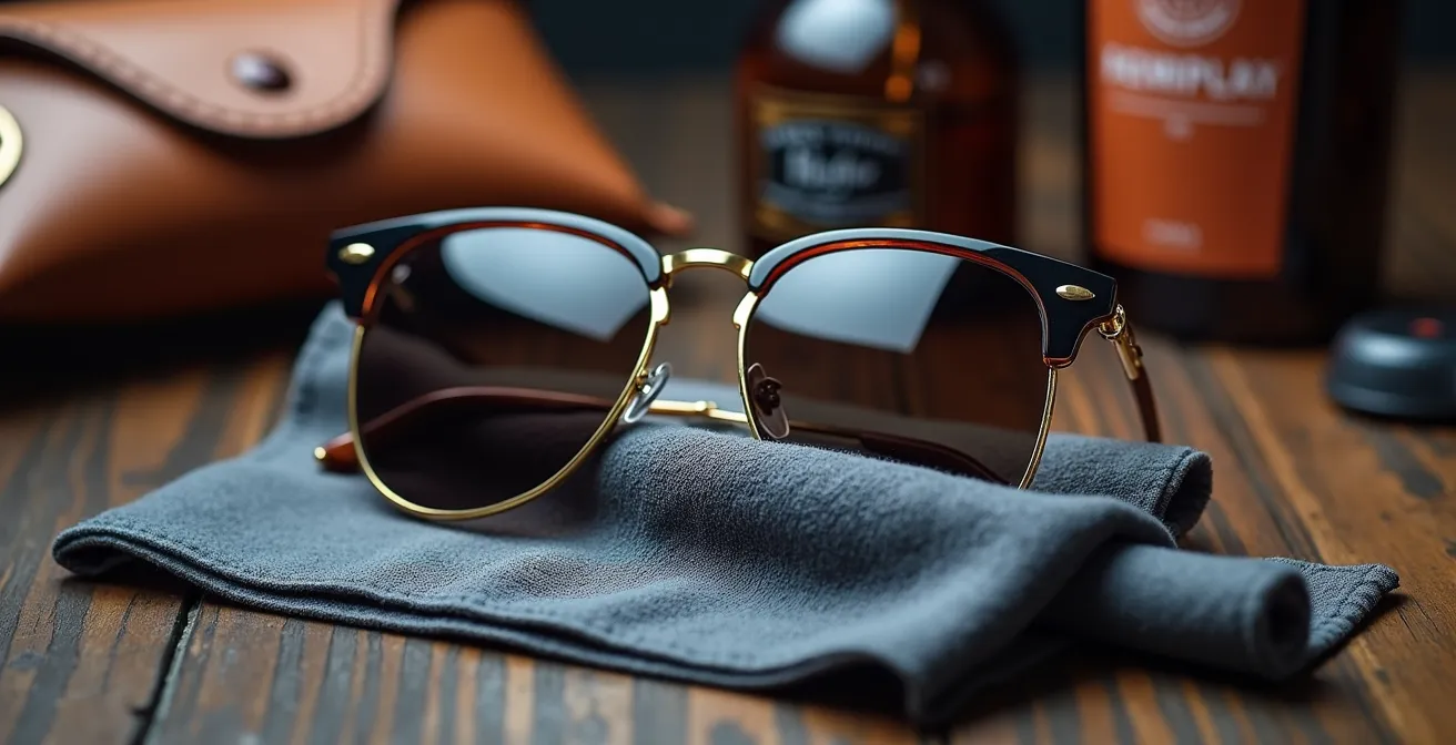 Professionelle Brillenpflege mit Ultraschallreinigung und hochwertigem Etui